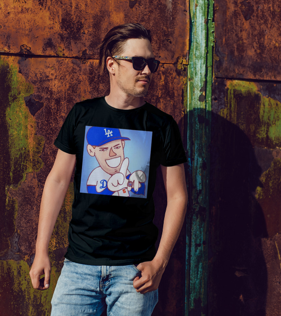 Freddie Freeman MVP 2024 LA Cartoon Dodgers T-Shirt