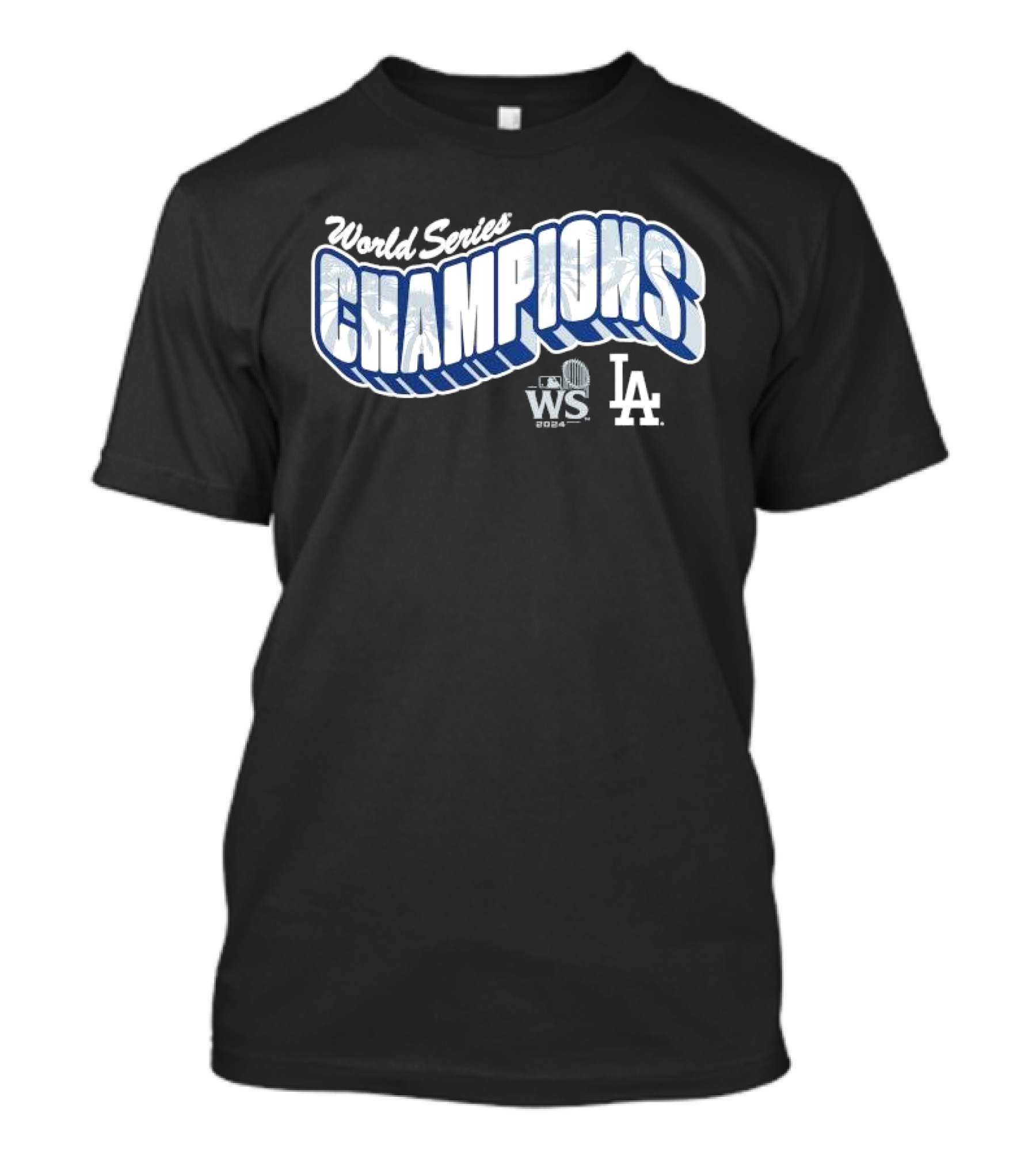 World Series Champions 2024 WS LA Dodgers Palm Tree T-Shirt