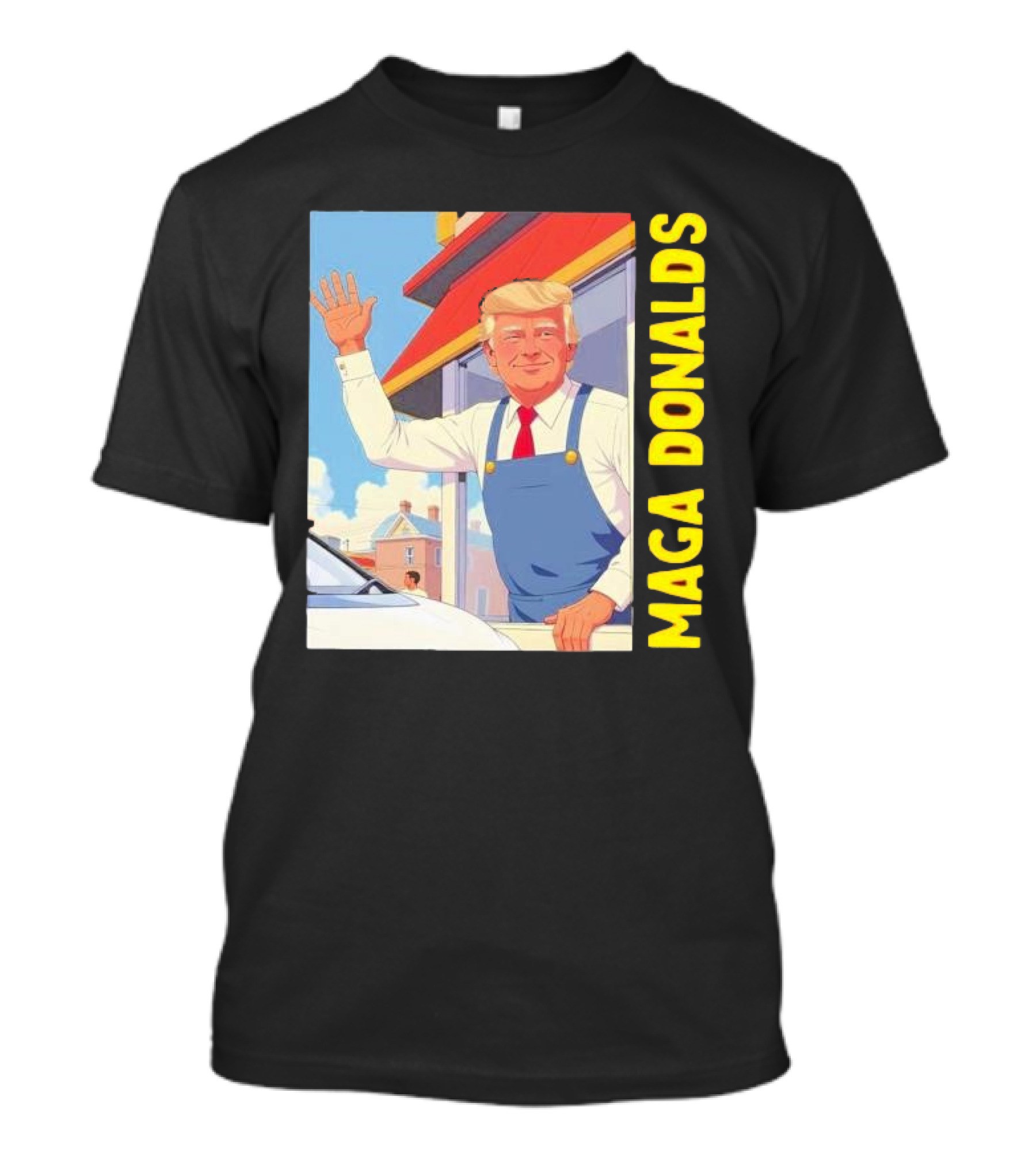 Maga Donalds Trump McDonalds Waving T-Shirt