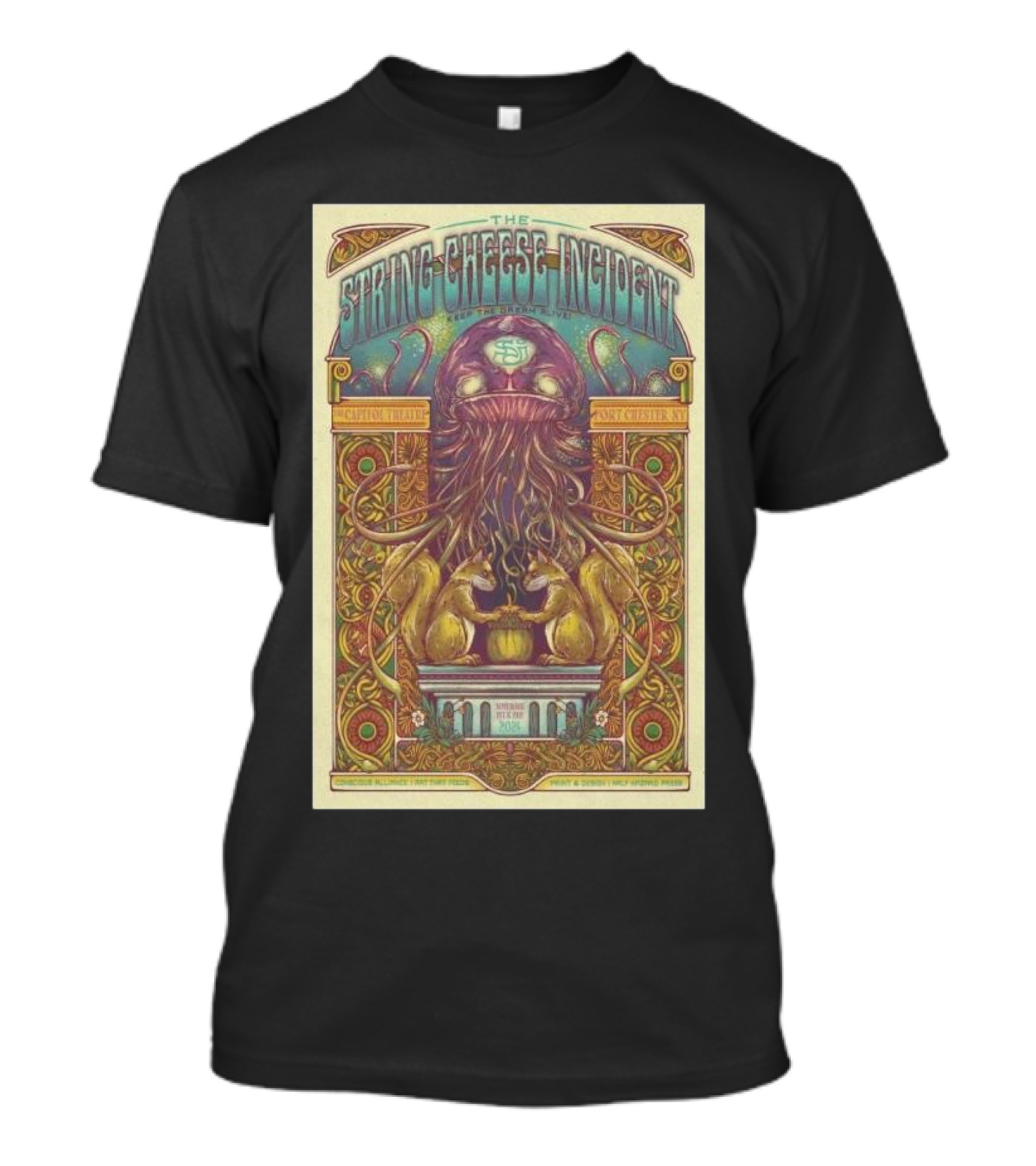 String Cheese Incident The Capitol Theatre Port Chester NY Nov 1-2 2024 Tour Psychedelic T-Shirt