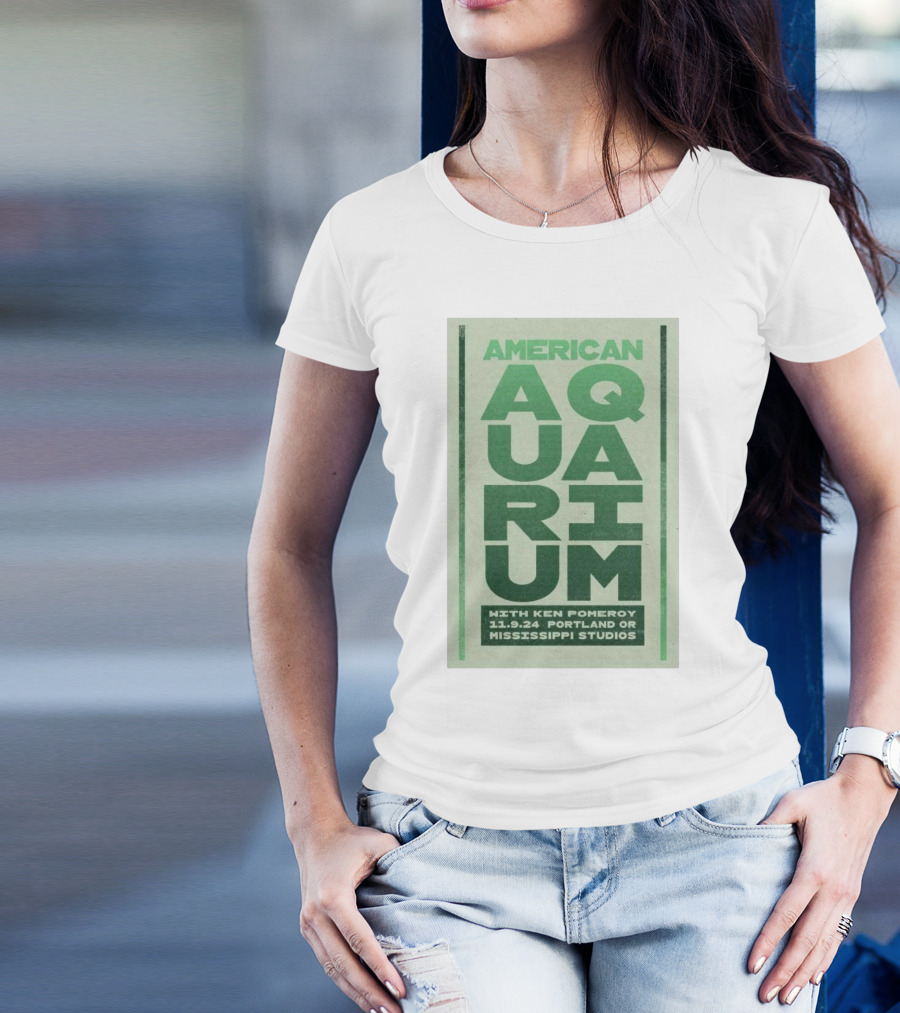 American Aquarium With Ken Pomeroy November 9 2024 Portland OR Mississippi Studios T-Shirt