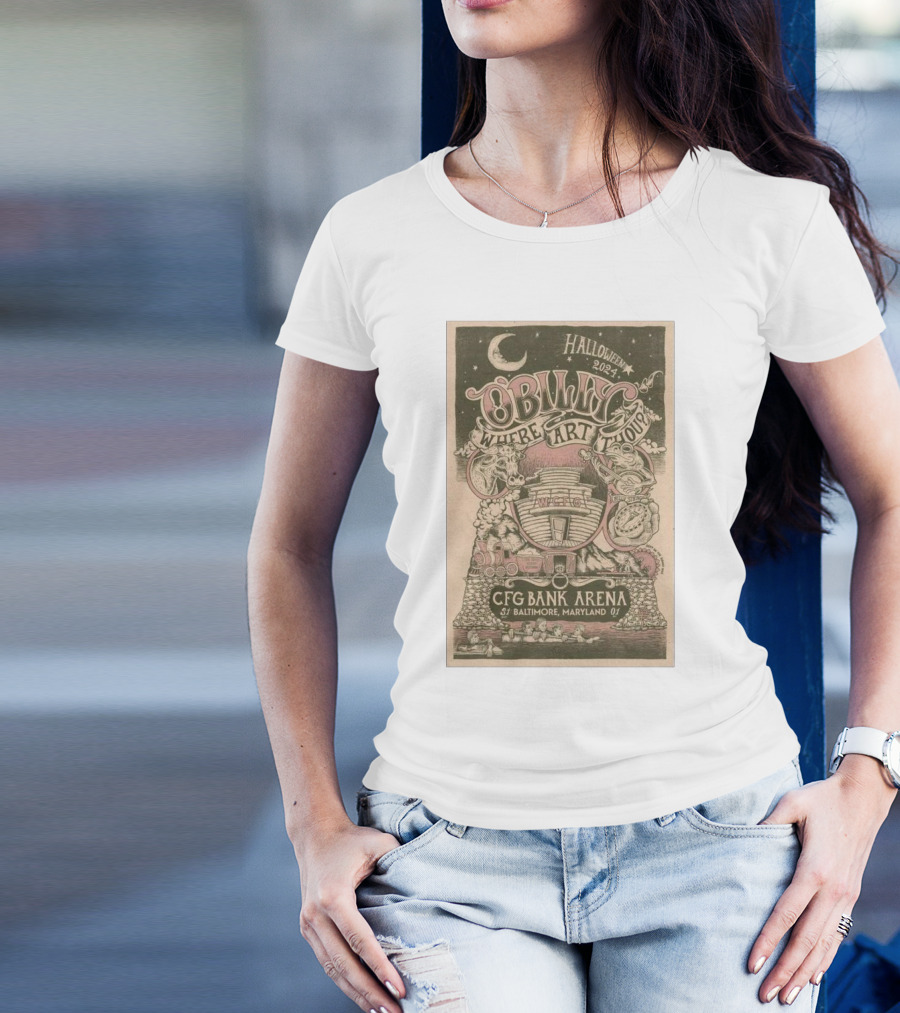 Billy Strings Halloween 2024 Where Art Thou Tour CFG Bank Arena Baltimore Maryland T-Shirt