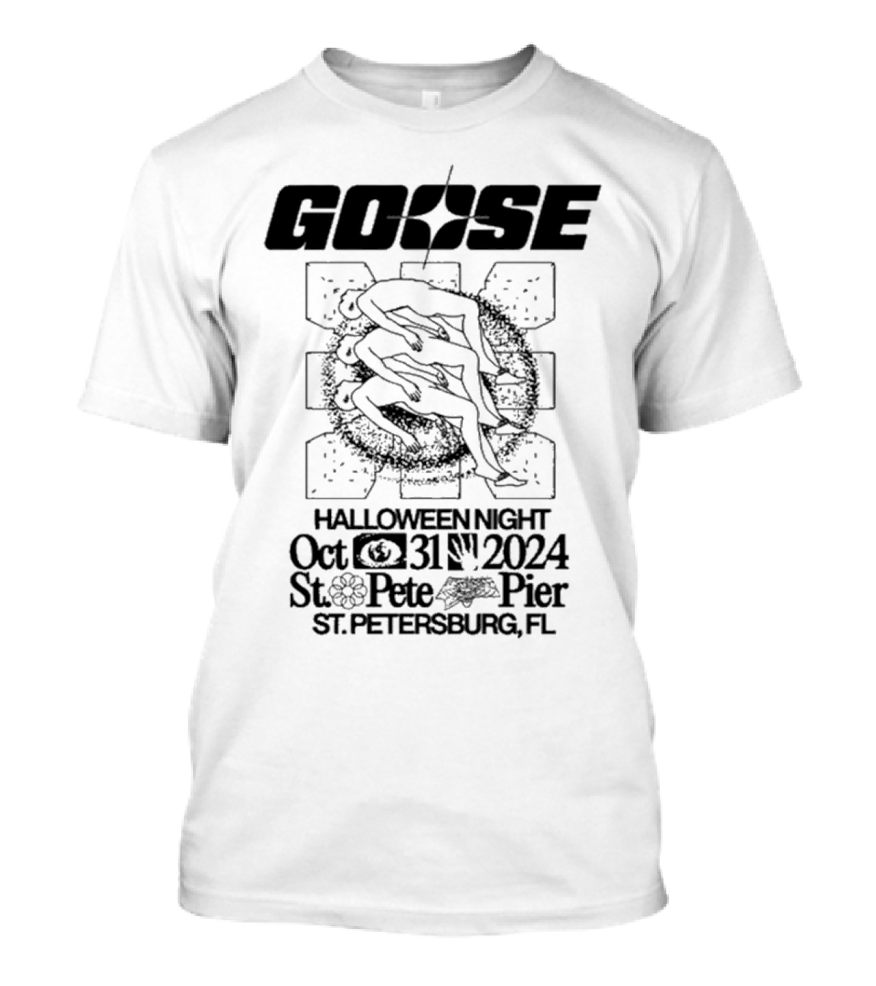 Goose Halloween Night October 31 2024 St. Pete Pier St. Petersburg FL Event T-Shirt
