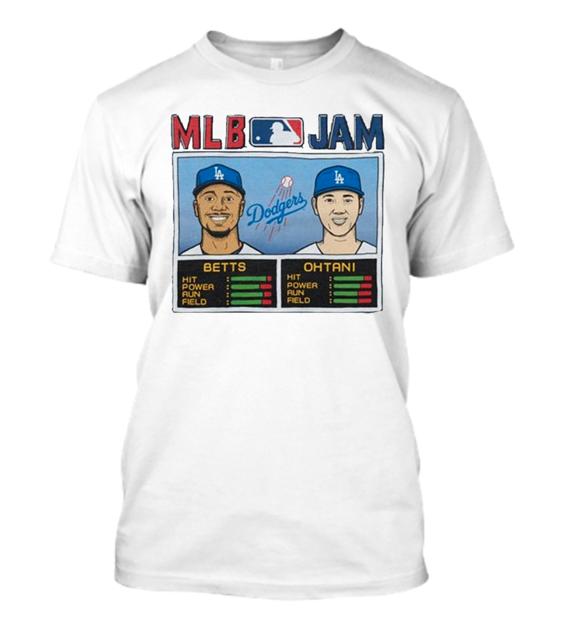 MLB Jam Dodgers Betts Ohtani 2024 World Series Champions Los Angeles Dodgers T-Shirt