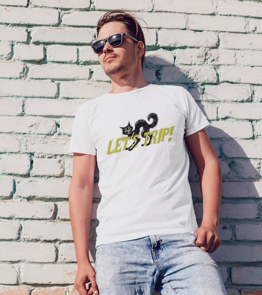 Sturniolo Let's Trip Cat Frightened T-Shirt