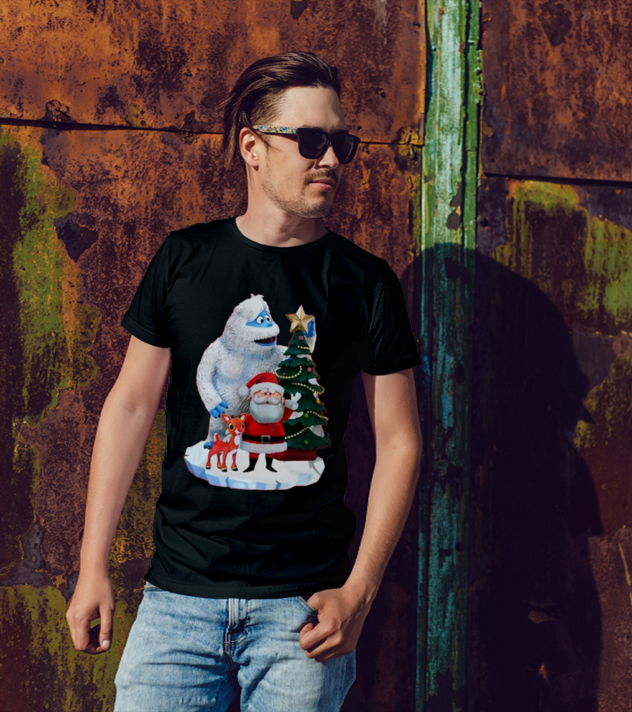 Bumble Rudolph Santa Christmas Tree Exclusive Rudolph The Red Nosed Reindeer T-Shirt