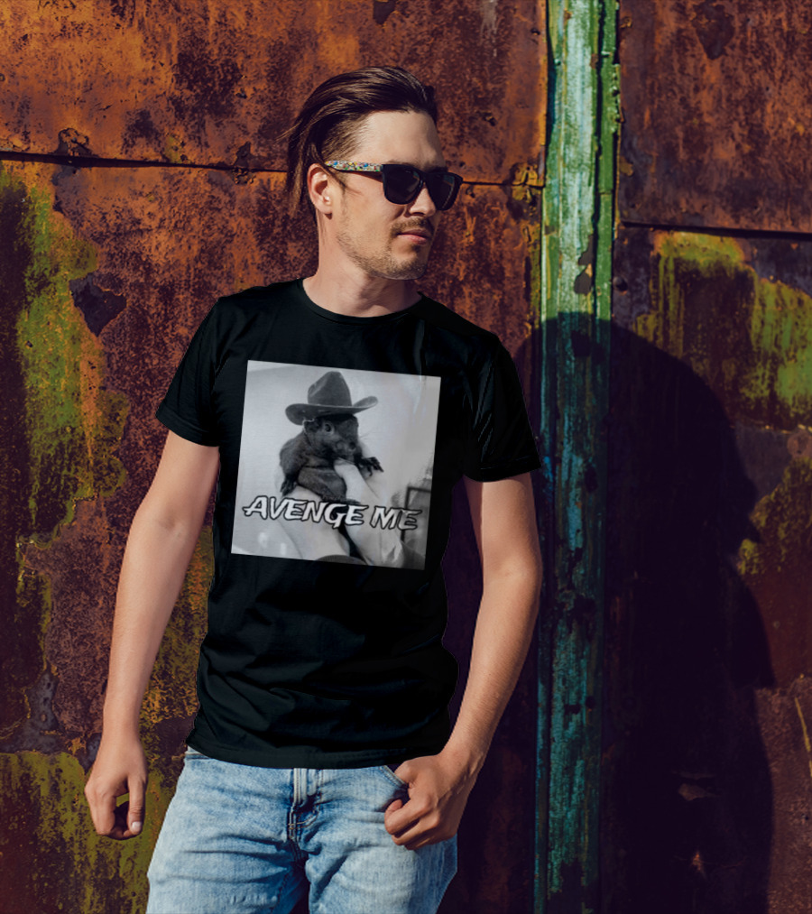 Peanut The Squirrel Cowboy Avenge Me T-Shirt