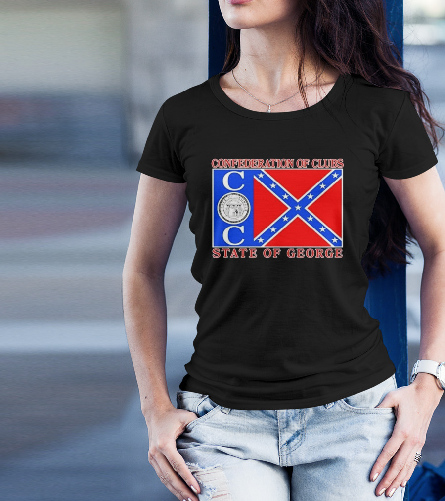 Confederation Of Clubs State Of George Flag With Seal T-Shirt