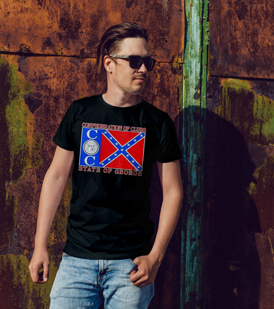 Confederation Of Clubs State Of George Flag With Seal T-Shirt