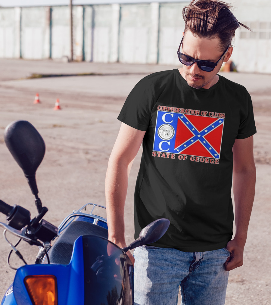 Confederation Of Clubs State Of George Flag With Seal T-Shirt