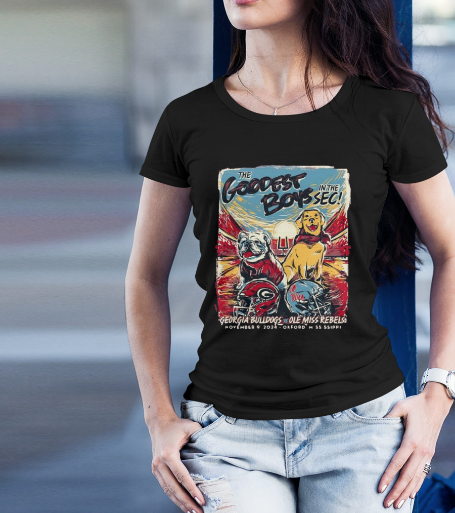 The Goodest Boys In The SEC Georgia Bulldogs Vs Ole Miss Rebels November 9 2024 Oxford Mississippi T-Shirt