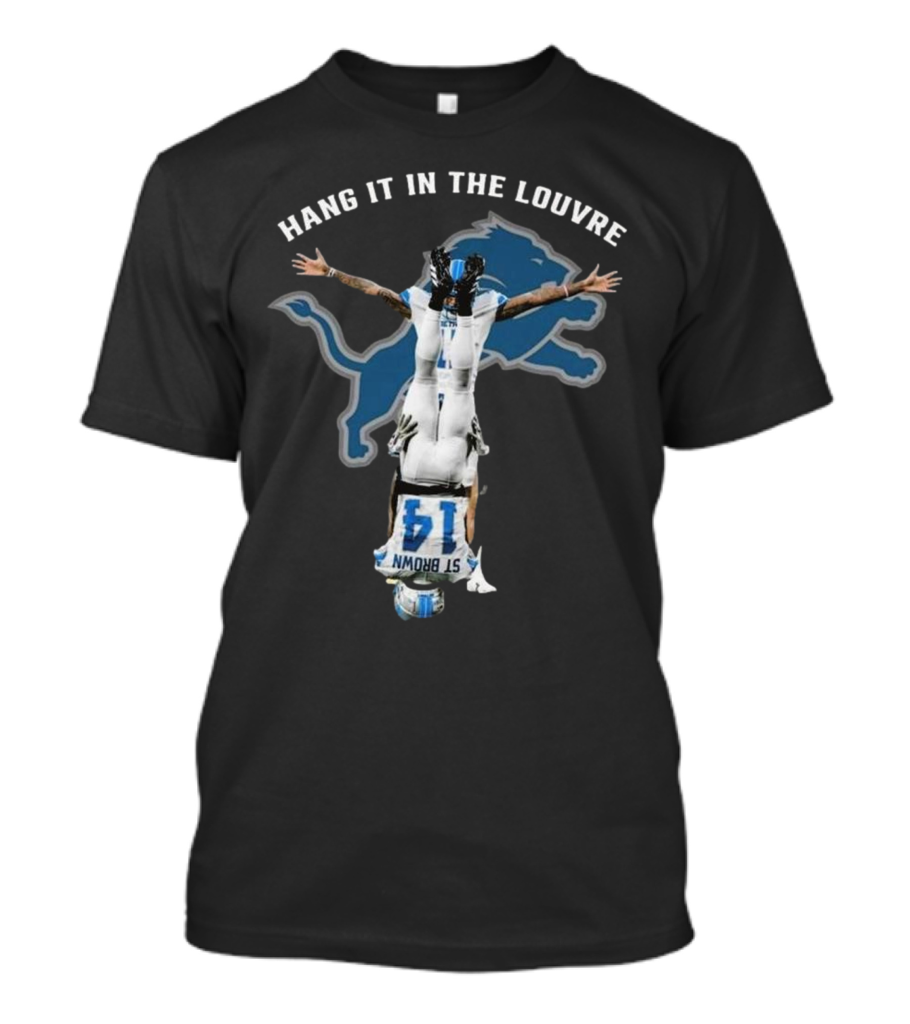 Hang It In The Louvre St Brown Detroit Lions T-Shirt