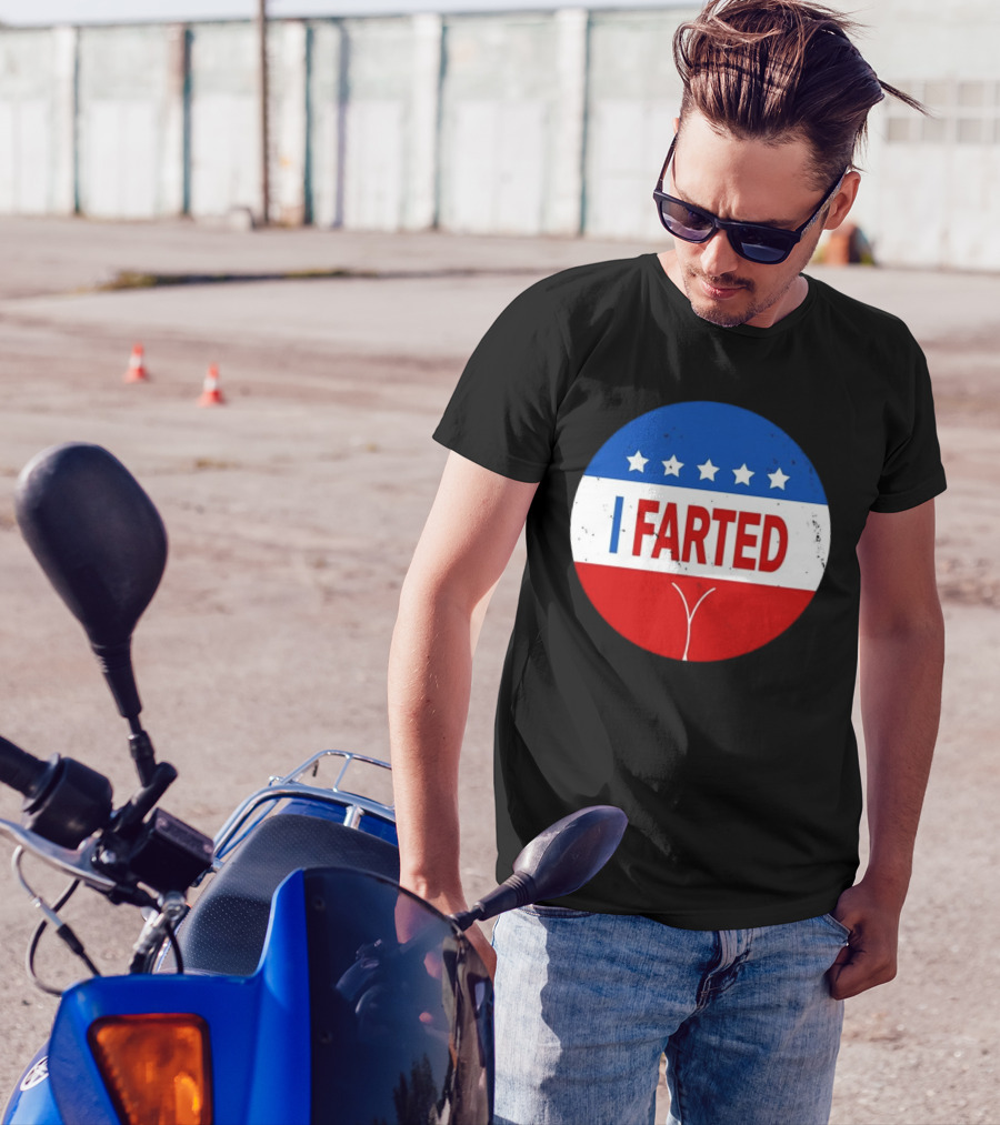 I Farted Political I Voted Star Red White Blue T-Shirt