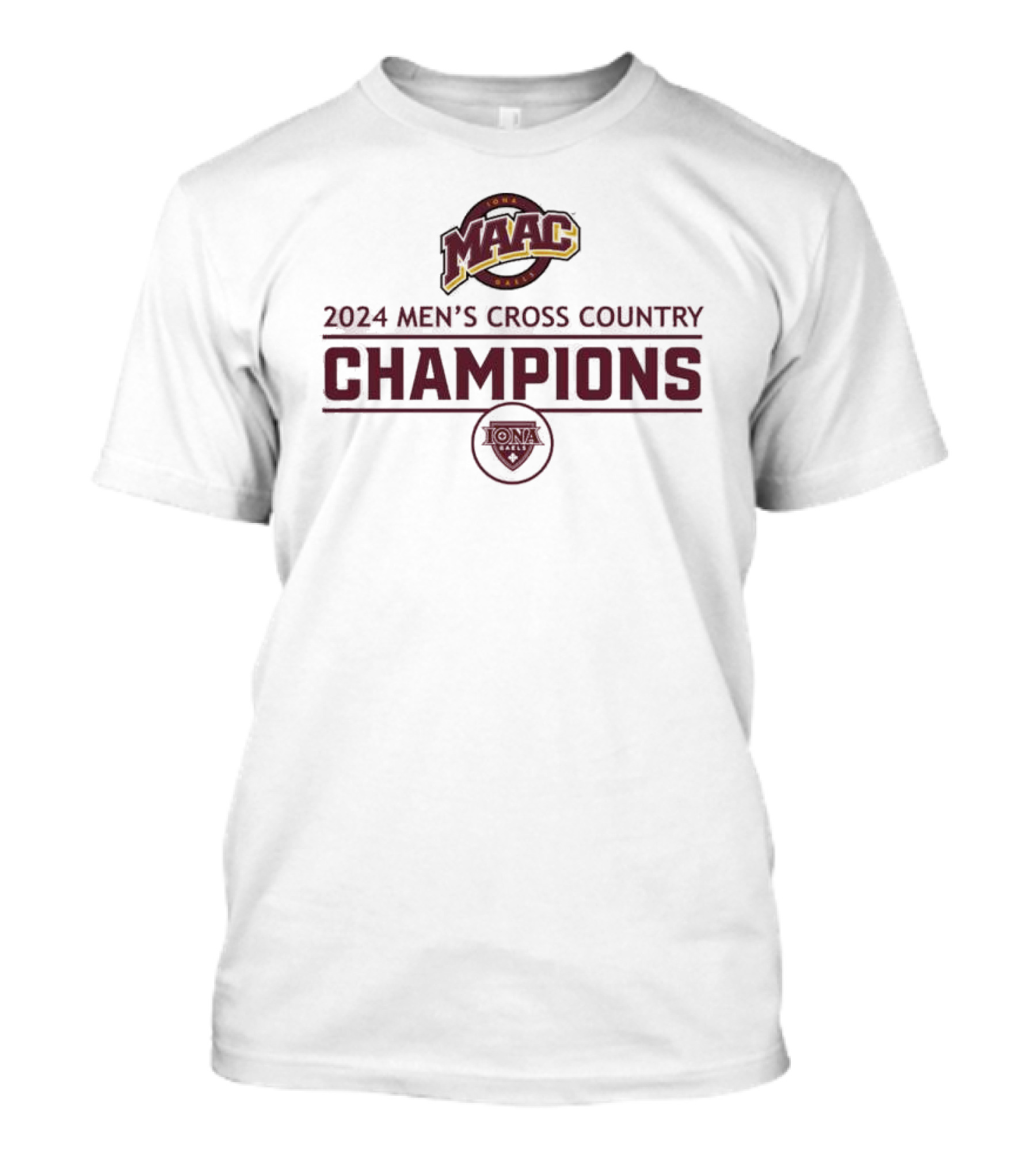 Iona Gaels MAAC 2024 Men’s Cross Country Champions T-Shirt