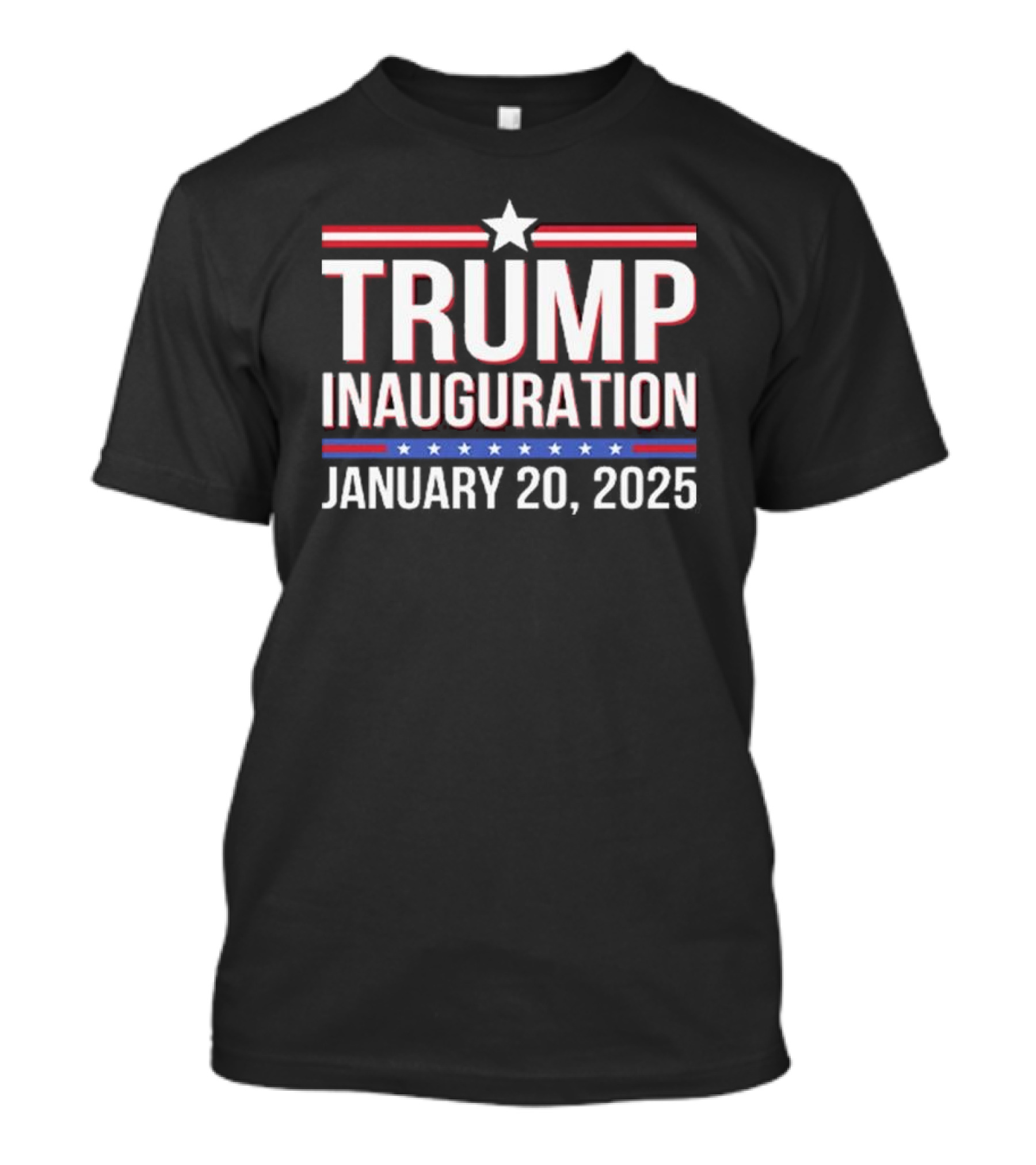 Trump Inauguration January 20 2025 Red White And Blue Design With Stars T-Shirt