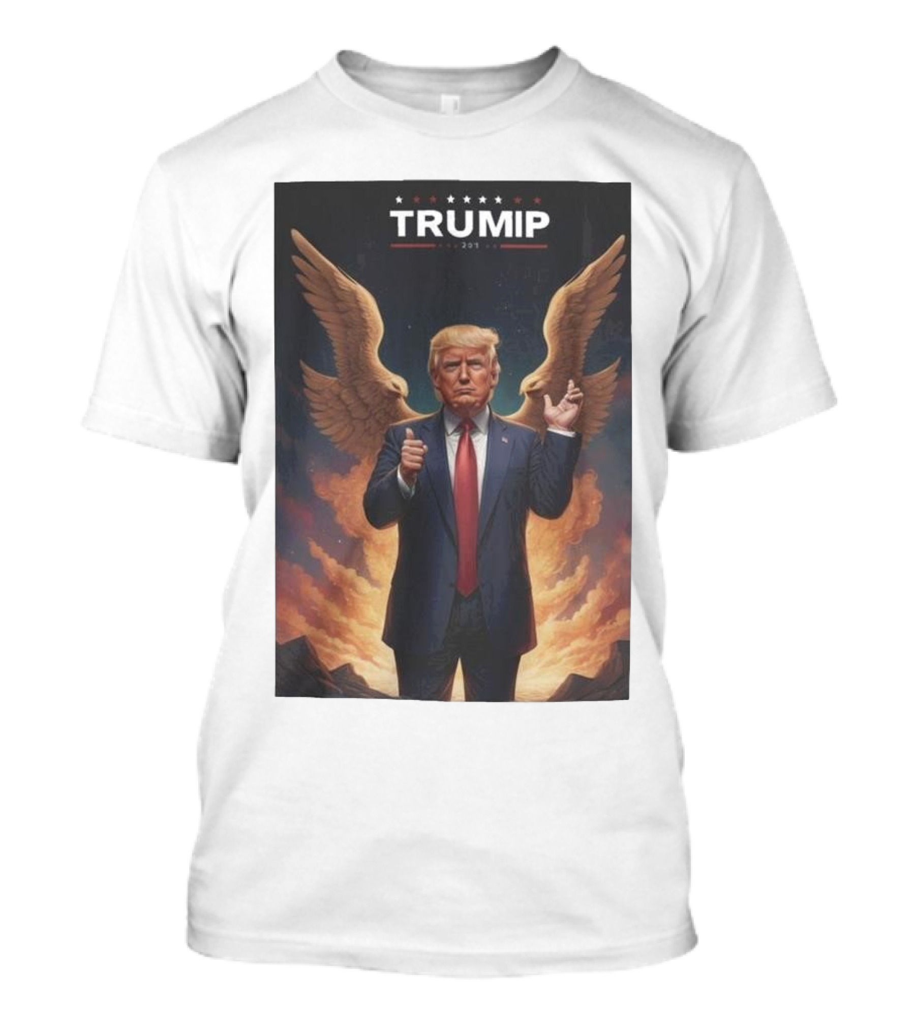 TRUMP 2024 Angel Wings Make America Great Again Victory T-Shirt