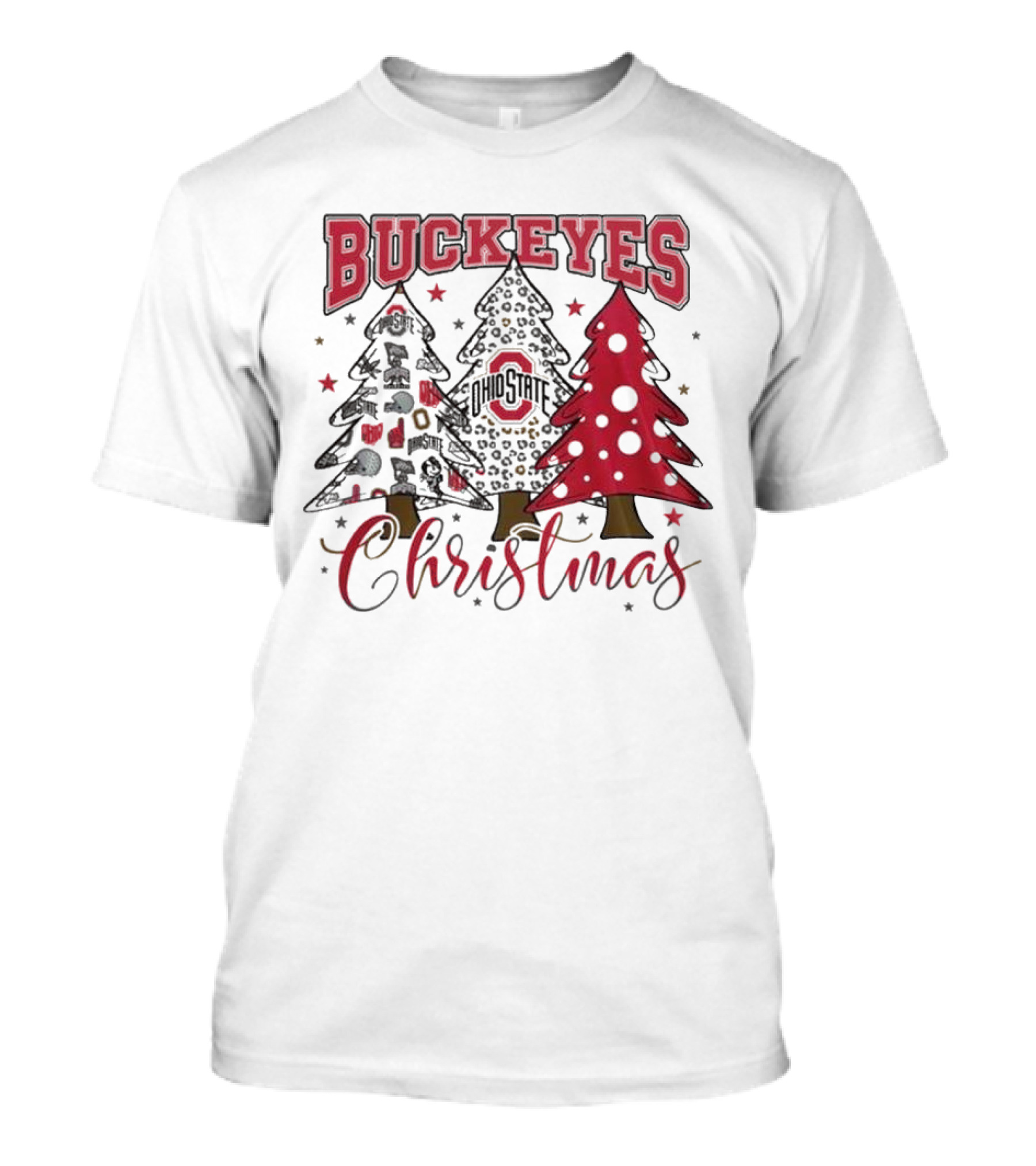 Buckeyes Ohio State Christmas 2024 Spirit Go Buckeyes T-Shirt
