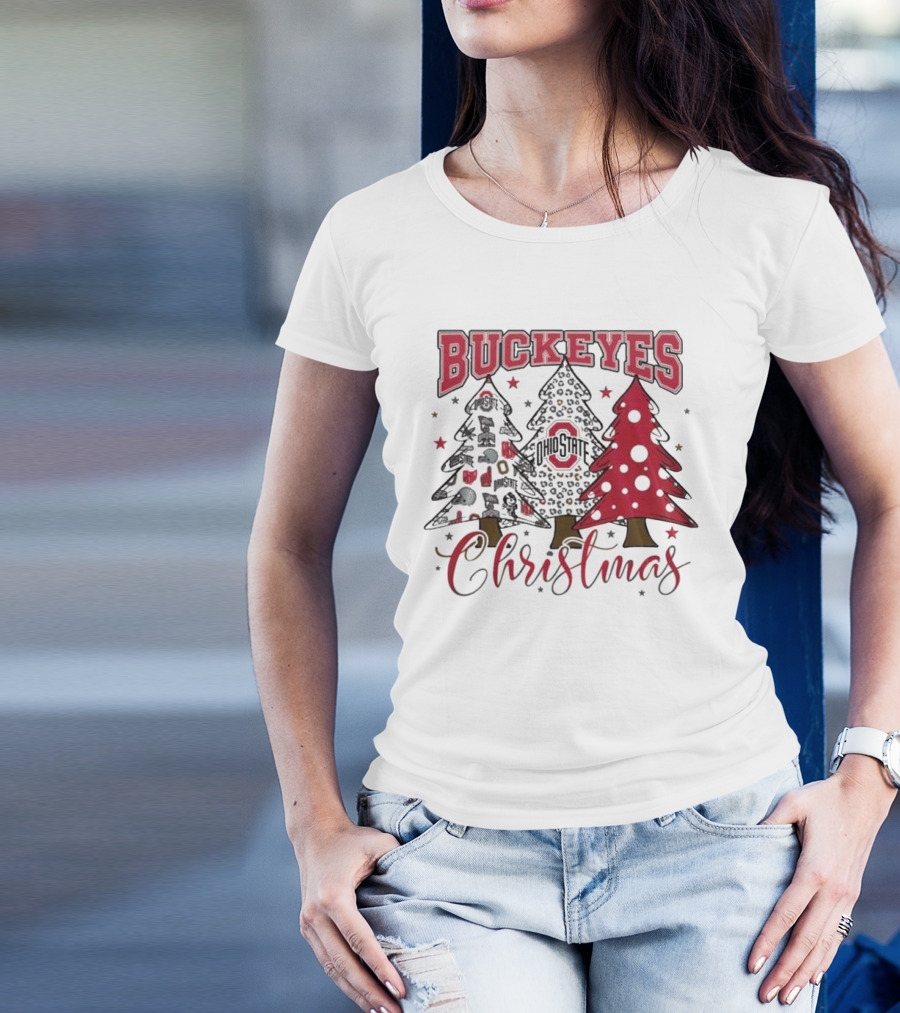 Buckeyes Ohio State Christmas 2024 Spirit Go Buckeyes T-Shirt
