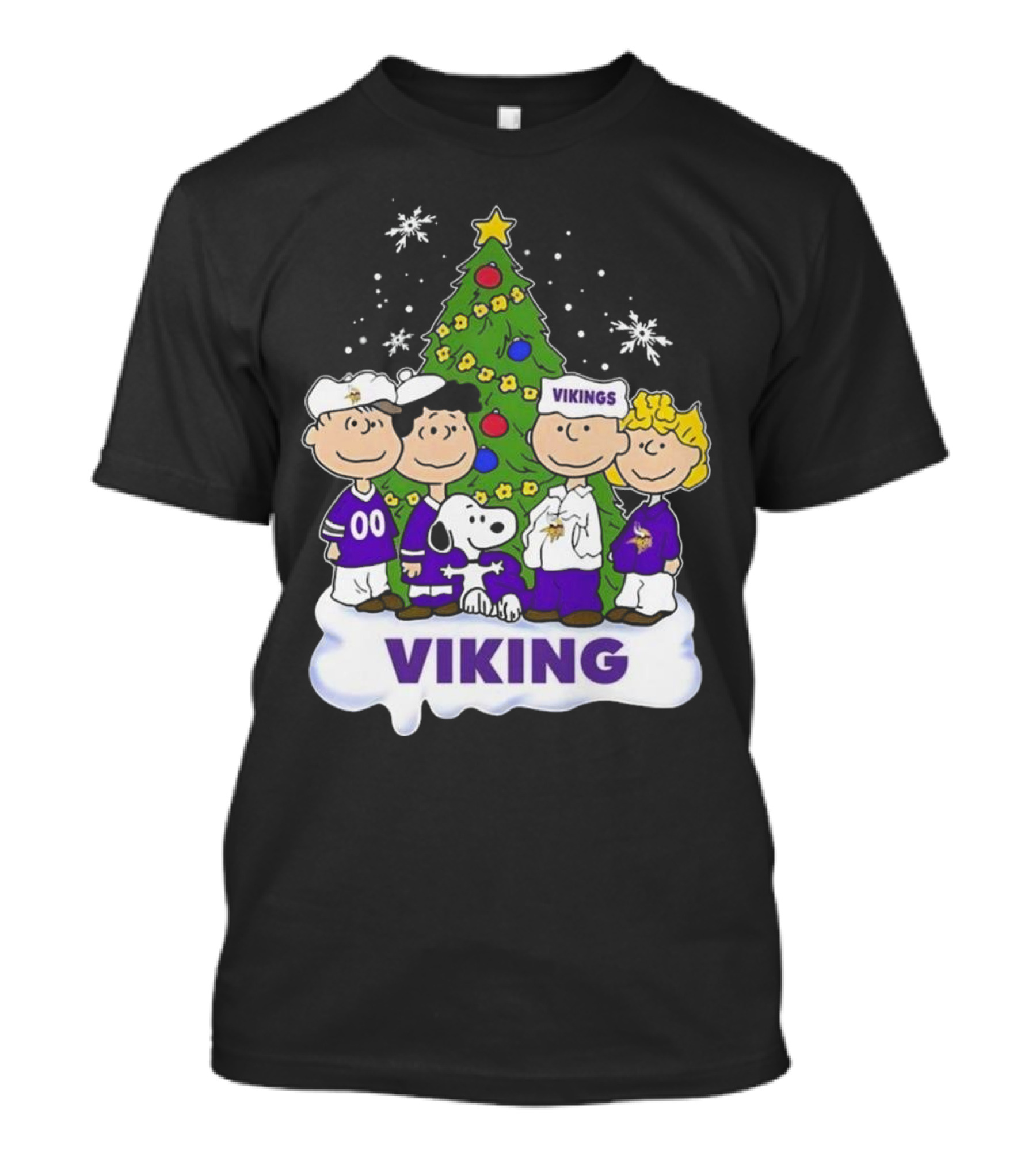 Peanuts Characters Minnesota Vikings Christmas 2024 Viking T-Shirt