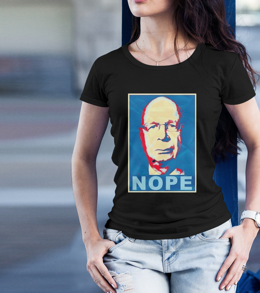 Liz Churchill Klaus Schwab Nope T-Shirt