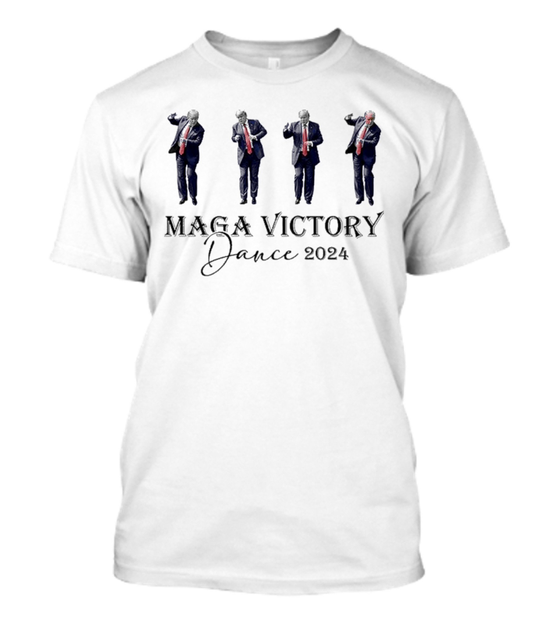 MAGA Victory Dance 2024 Trump Figures T-Shirt