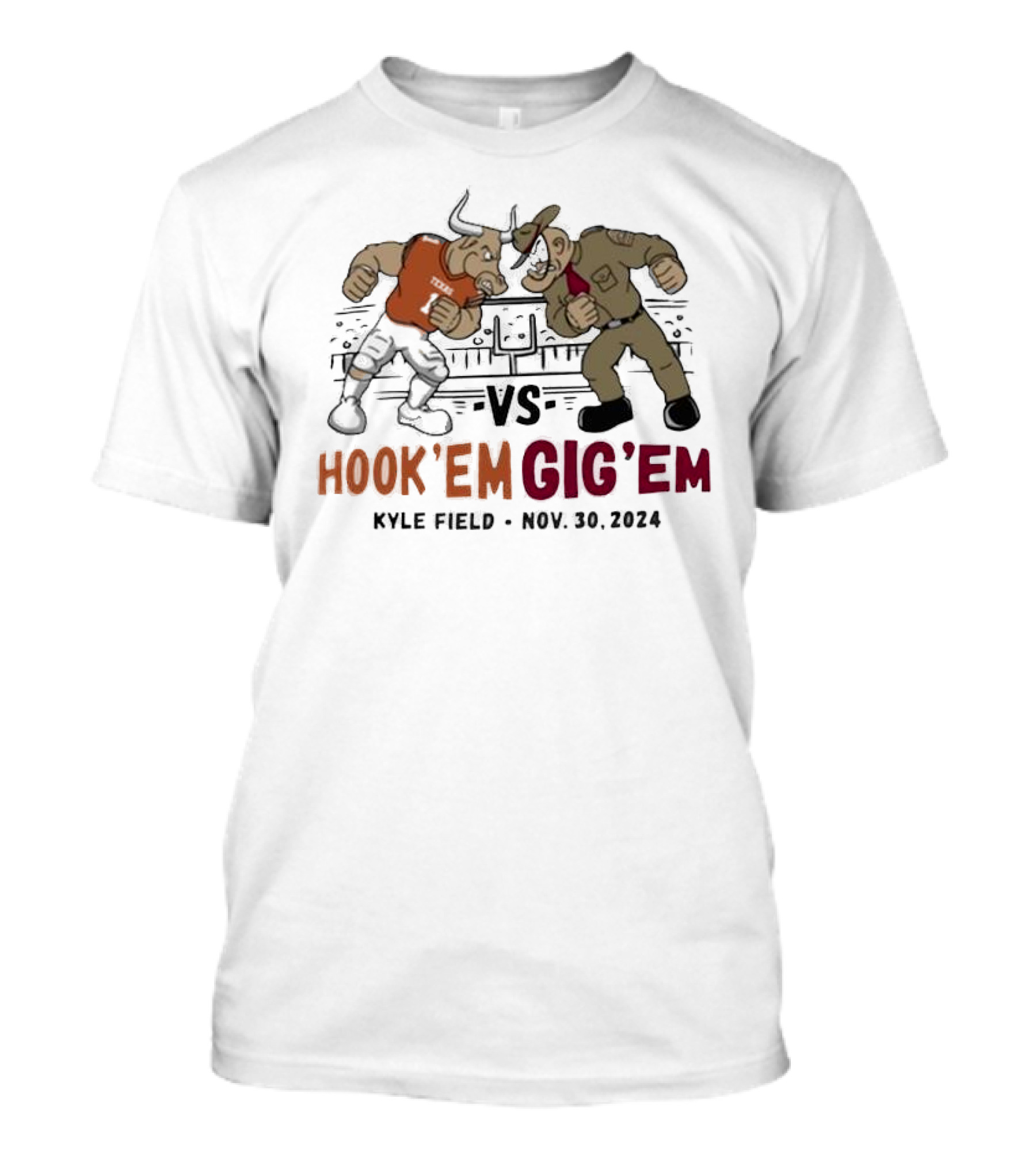 Hook 'Em Vs Gig 'Em Kyle Field Nov. 30, T-Shirt