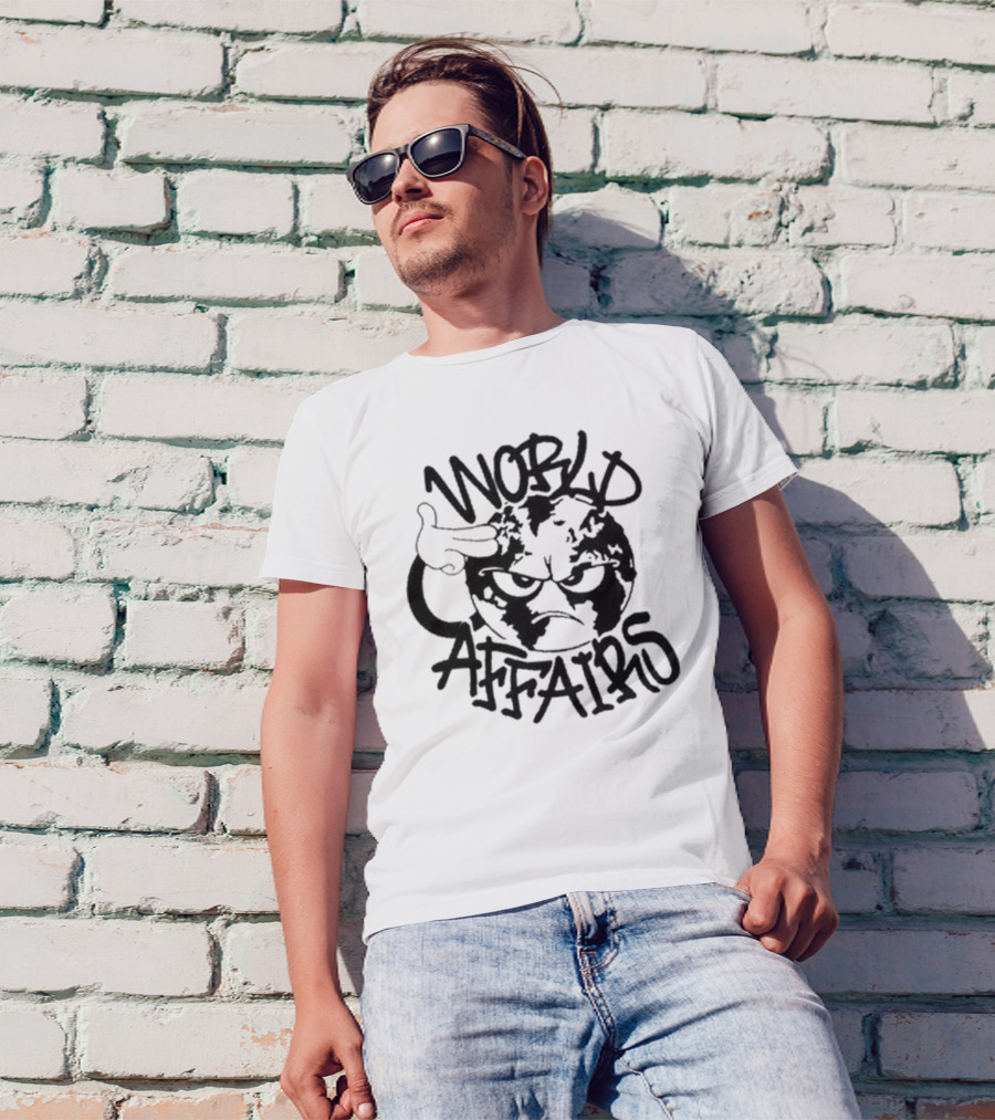World Affairs Yung Lean Grumpy Earth Salute T-Shirt