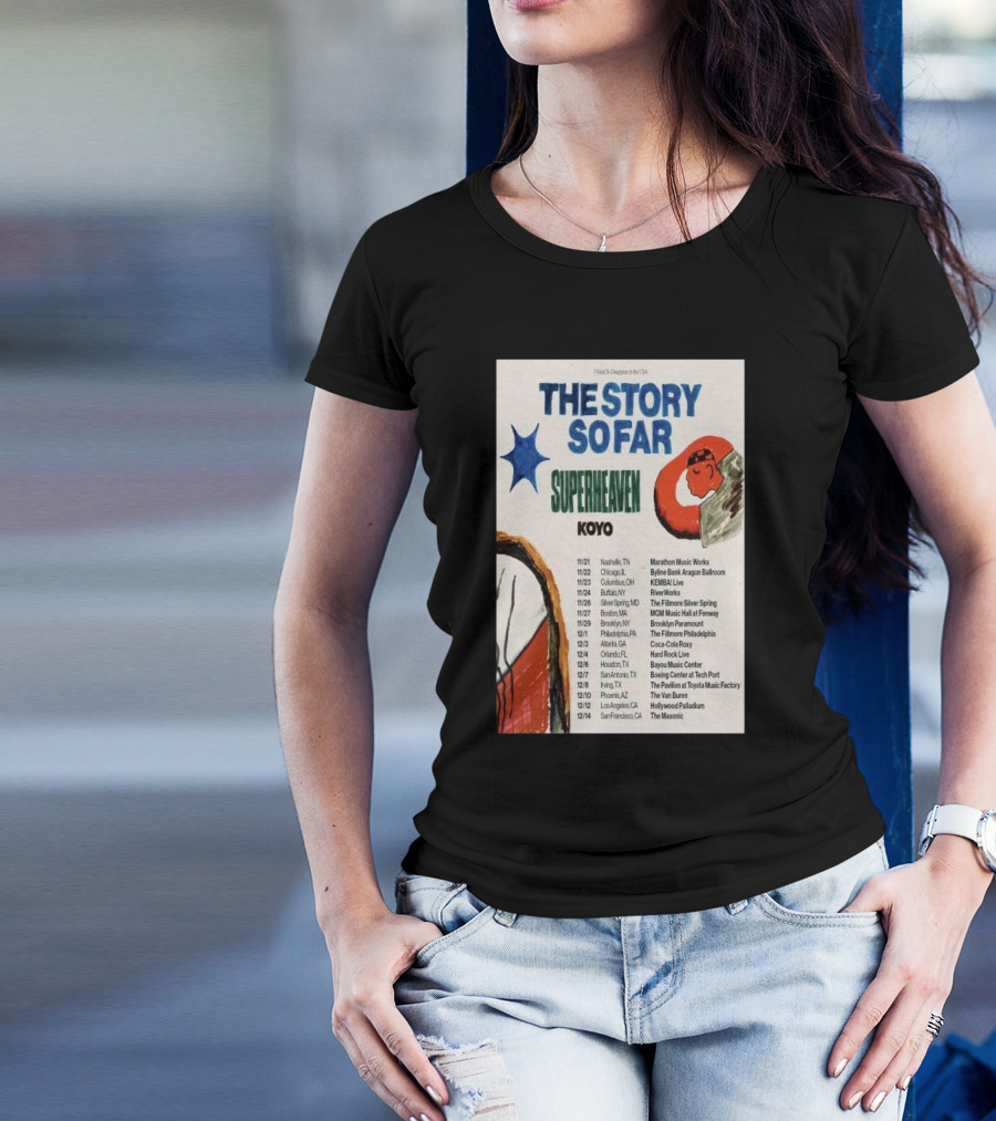 The Story So Far Superheaven Koyo Concert Tour T-Shirt