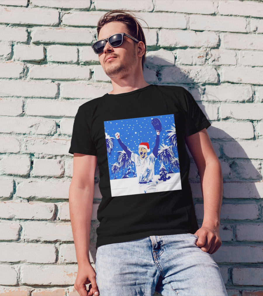 Freddie Freeman Winner Wonderland Christmas Santa Hat T-Shirt
