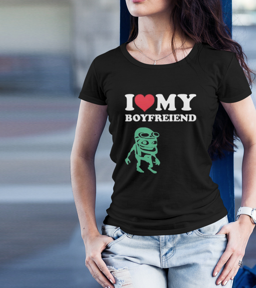 I Love My Boyfriend Crazy Frog Joey Valence T-Shirt