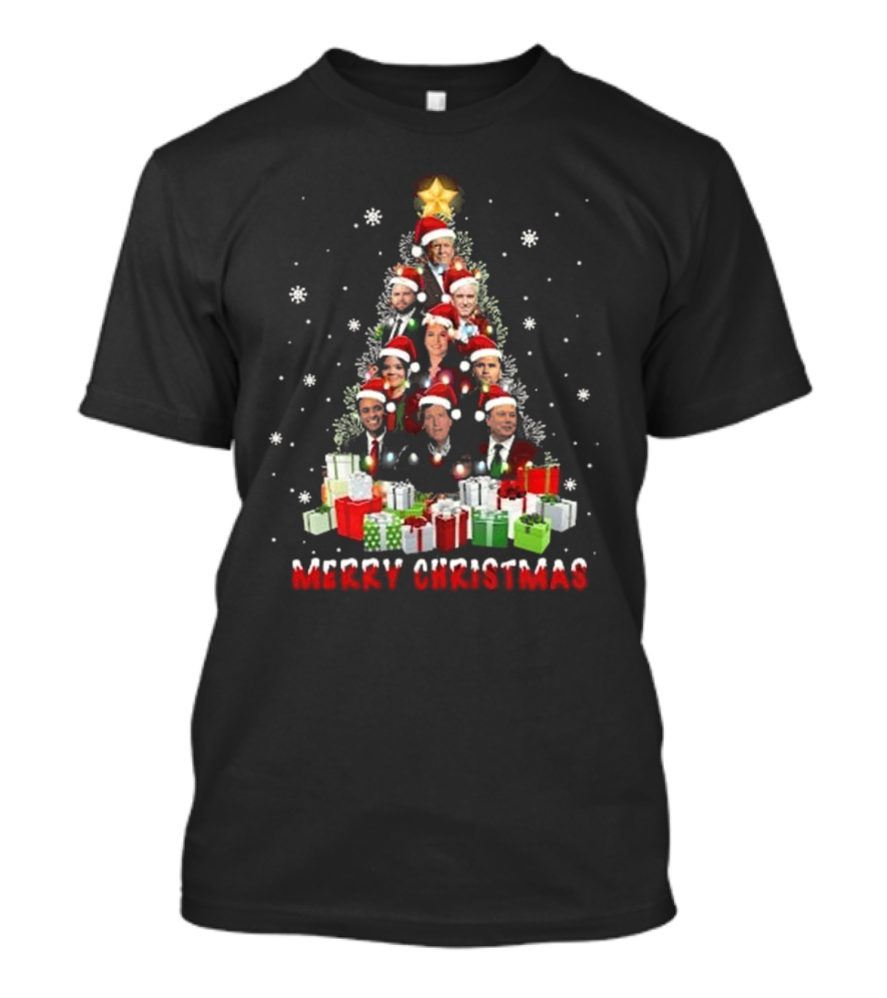 Merry Christmas Tree Trump Supporter I'll Be Home For Christmas Republican T-Shirt