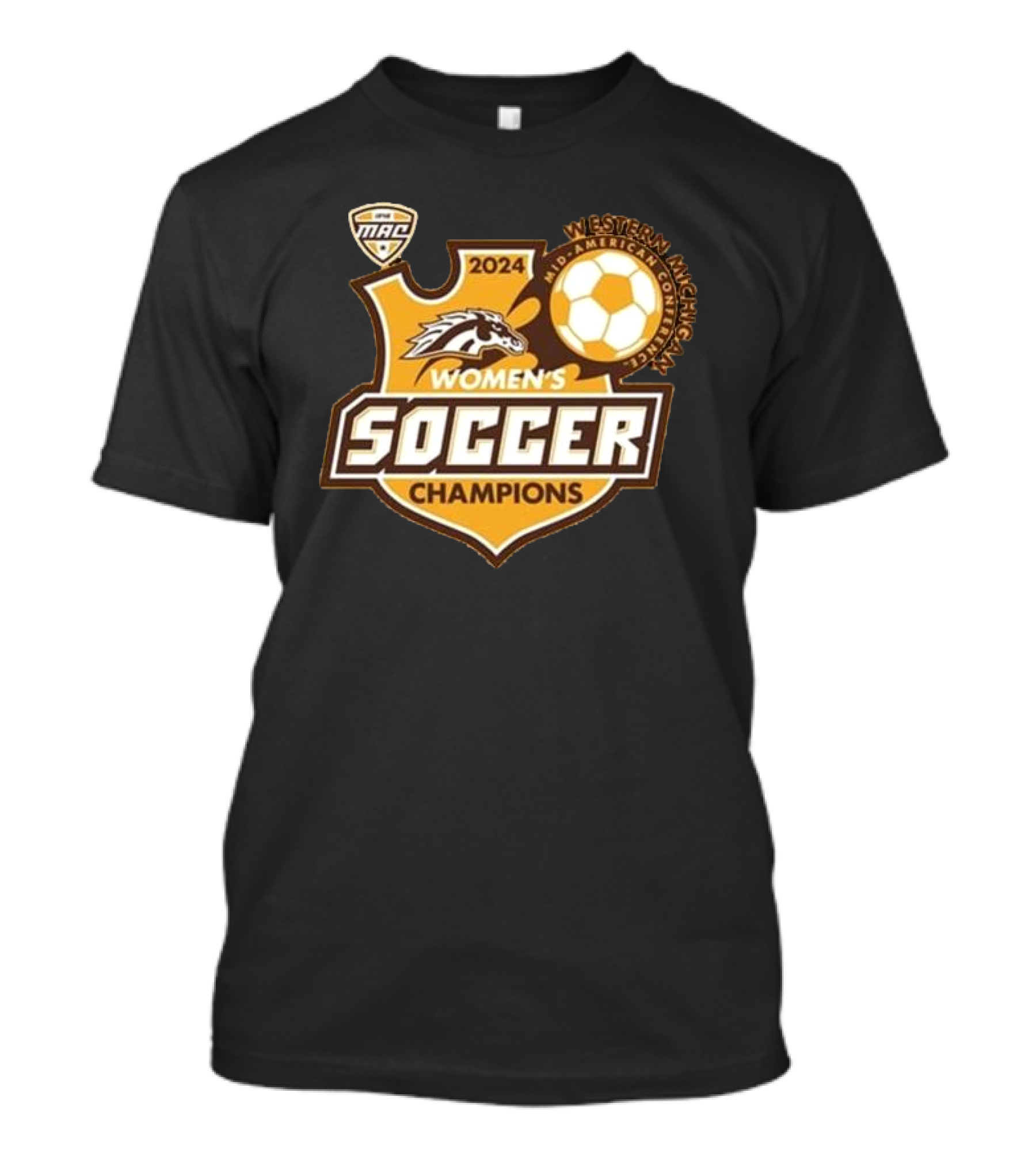 Western Michigan 2024 MAC Women’s Soccer Champions T-Shirt