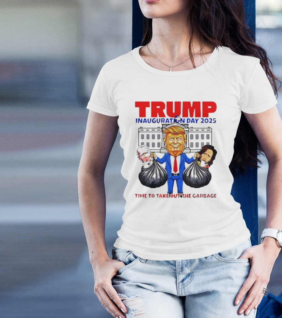 TRUMP Inauguration Day 2025 Time To Take Out The Garbage Biden And Harris T-Shirt