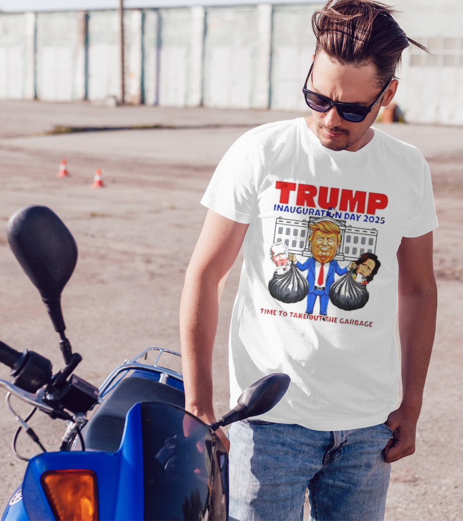 TRUMP Inauguration Day 2025 Time To Take Out The Garbage Biden And Harris T-Shirt