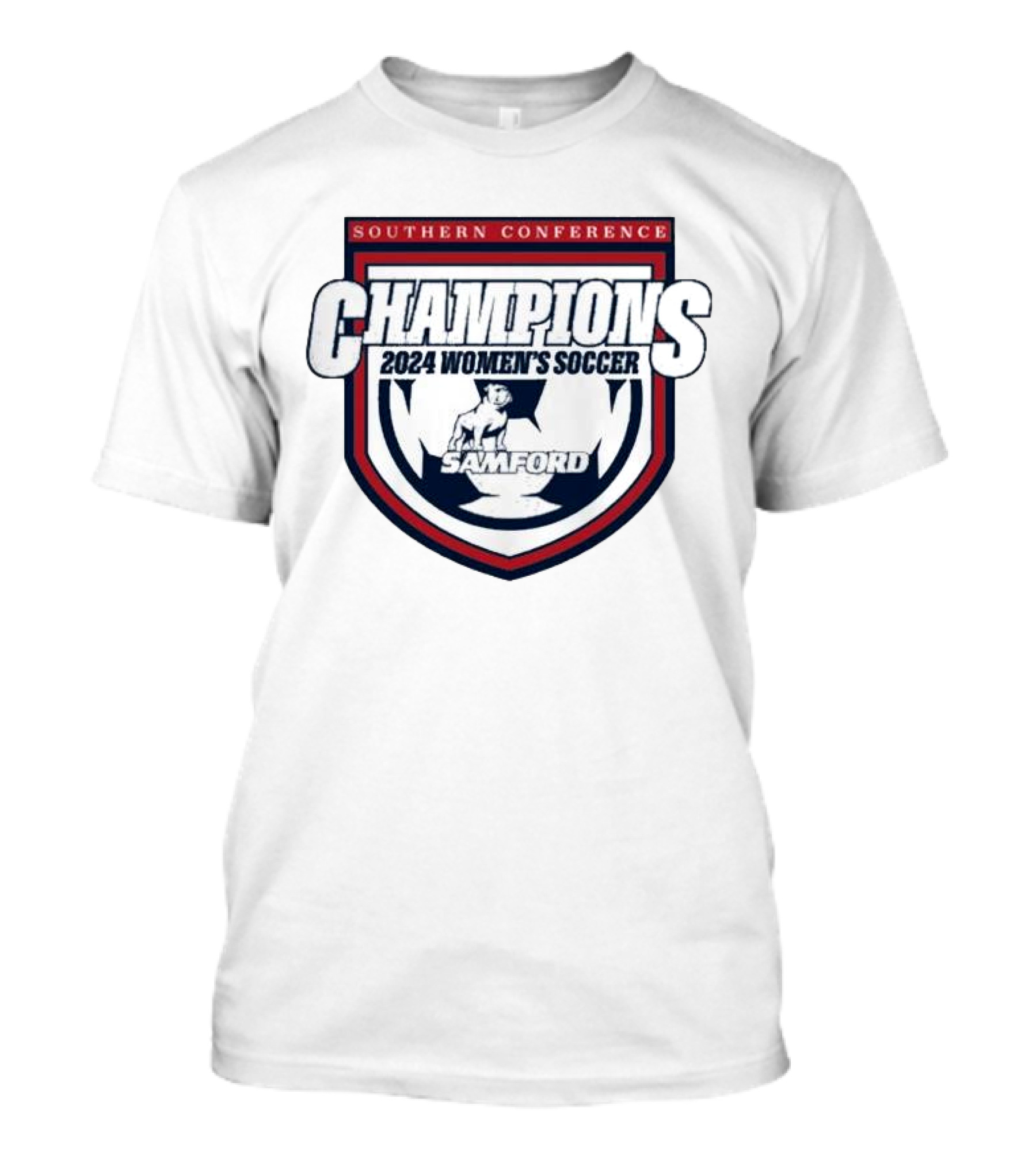 Southern Conference Champions 2024 Women's Soccer Samford T-Shirt