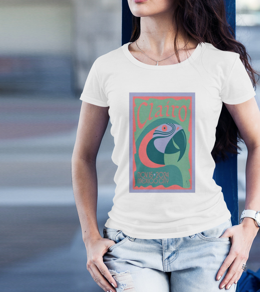 Clairo Nov 15 2024 Mexico City Parrot T-Shirt