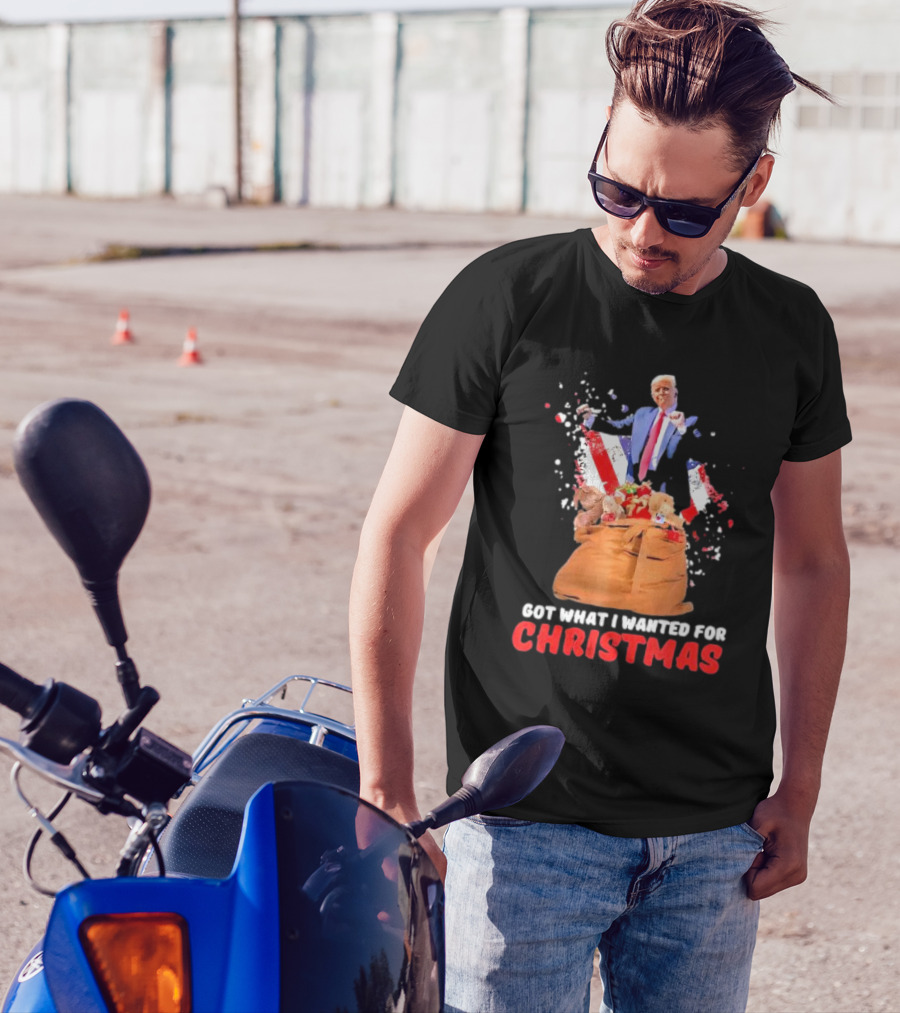 Got What I Wanted For Christmas Trump Won 2024 President T-Shirt