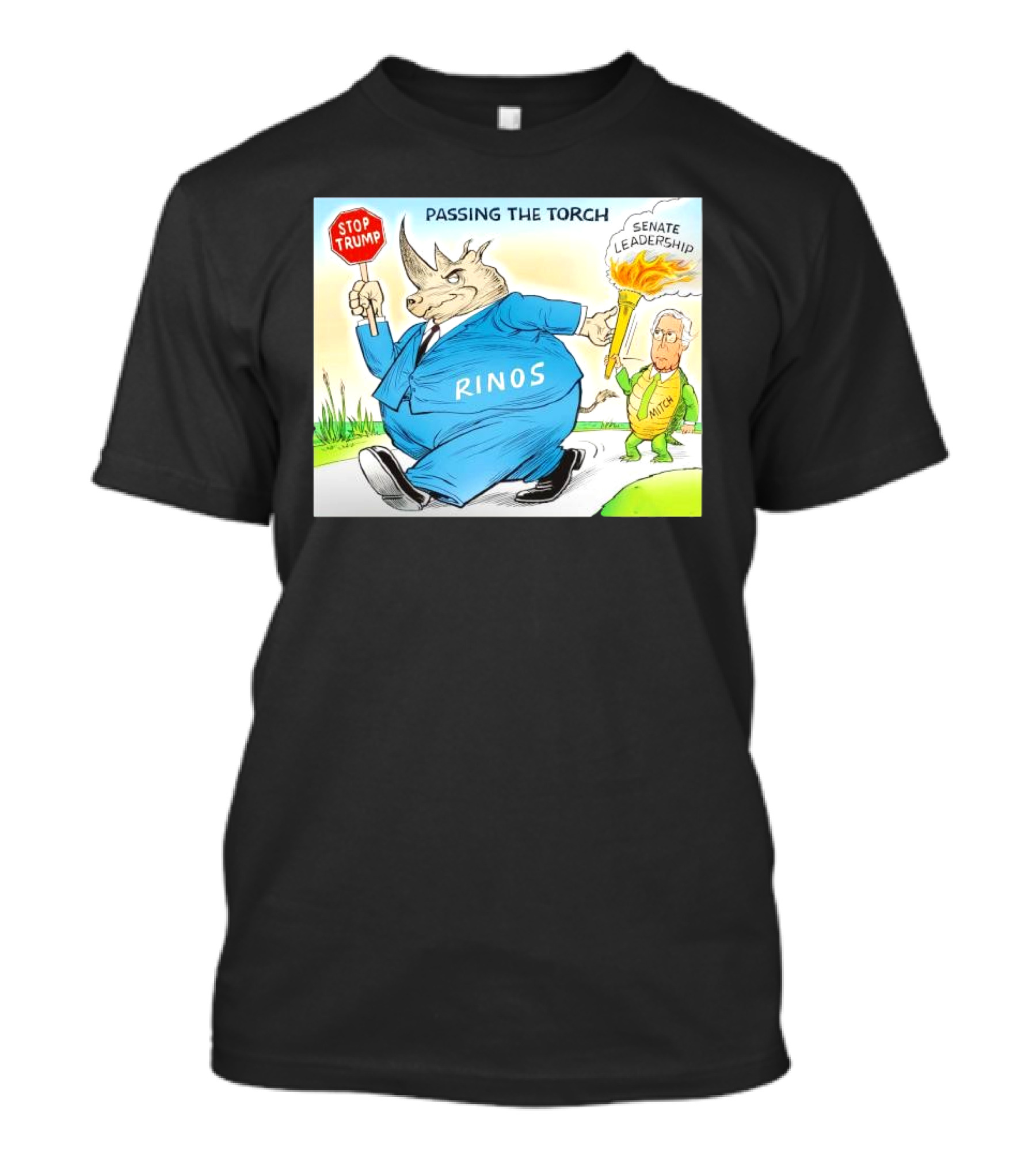 Rinos Stop Trump Passing The Torch Senate Leadership Mitch McConnell T-Shirt