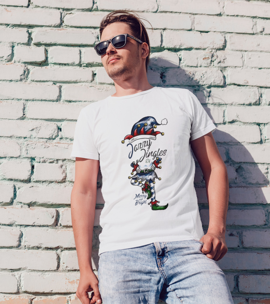 Jazzy Jingles Elf Merry And Bright Christmas T-Shirt