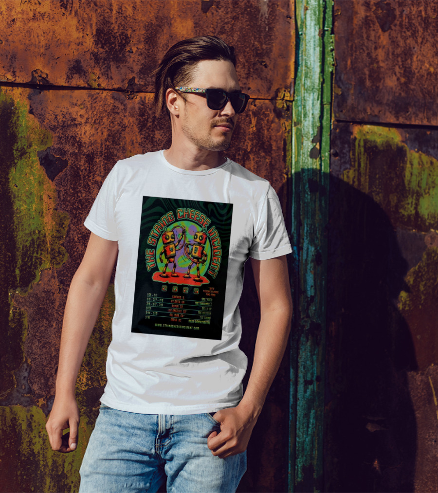 The String Cheese Incident With Pigeons Playing Ping Pong 2025 Tour Dates Chicago Atlanta Aspen Los Angeles Del Mar Mesa T-Shirt