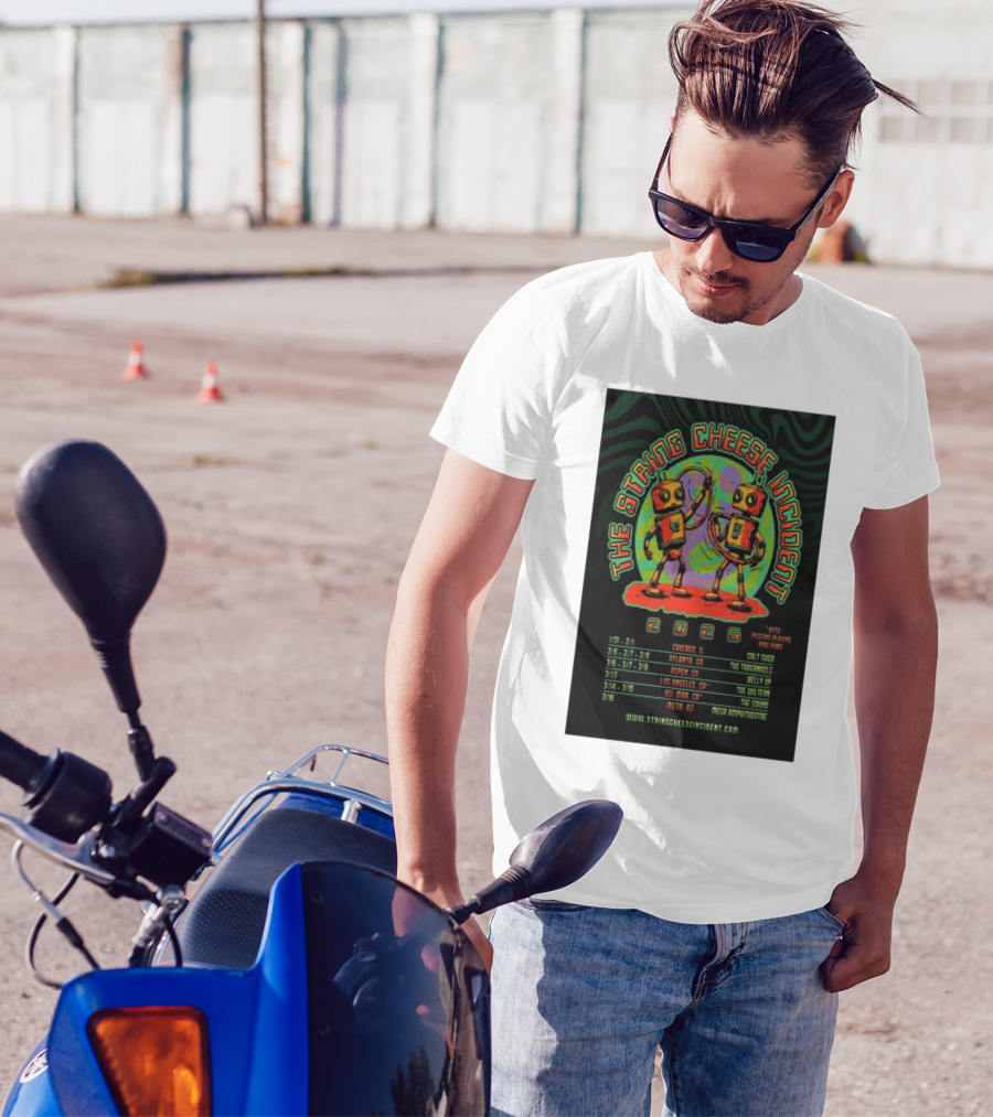 The String Cheese Incident With Pigeons Playing Ping Pong 2025 Tour Dates Chicago Atlanta Aspen Los Angeles Del Mar Mesa T-Shirt