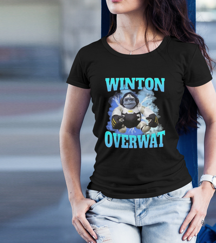 Winton Overwat Winston Overwatch Funny Meme T-Shirt