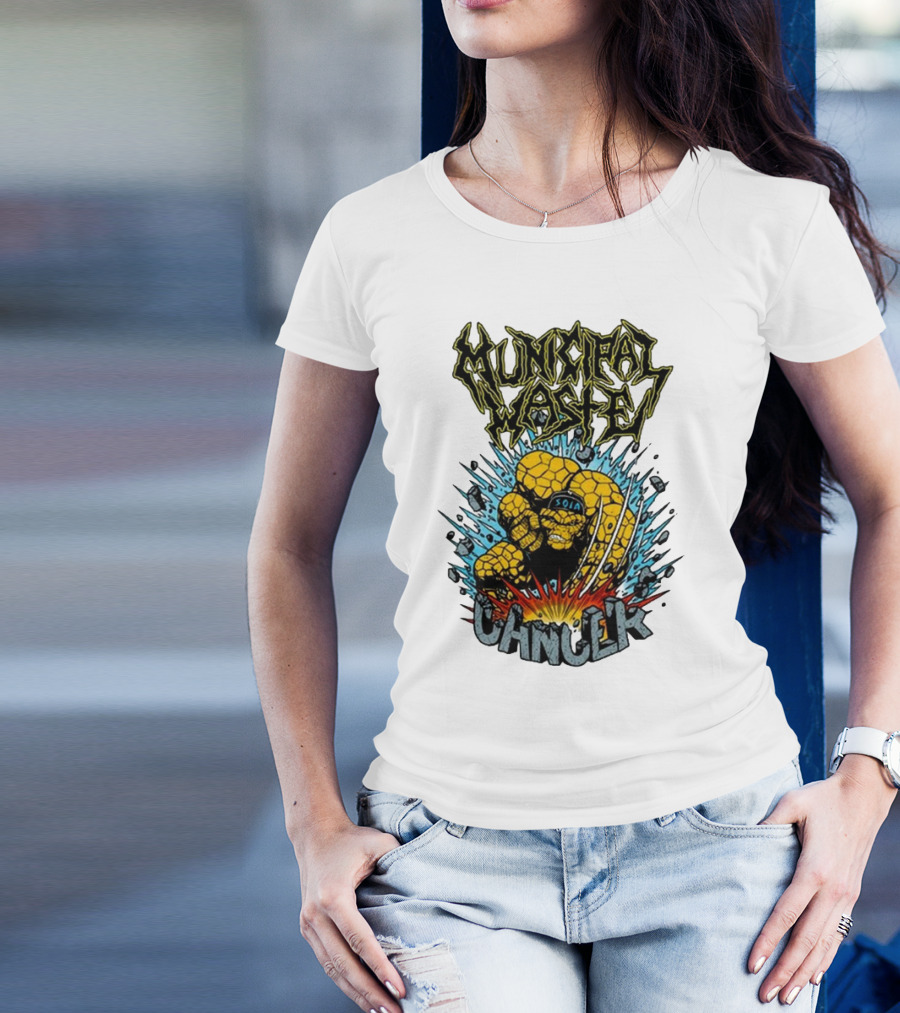 Municipal Waste SOIA Thing Clobberin Cancer Explosion T-Shirt