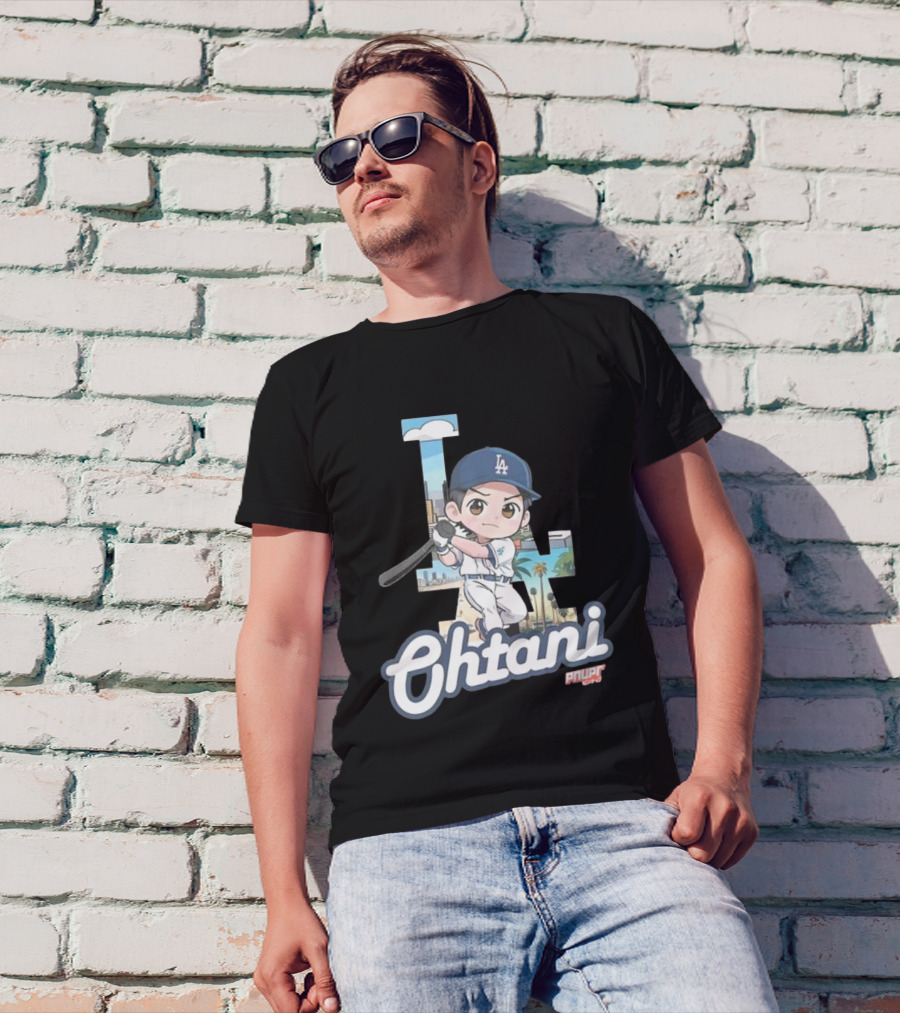 Chibi Shohei Ohtani LA Dodgers Ohtani Pnuppr T-Shirt