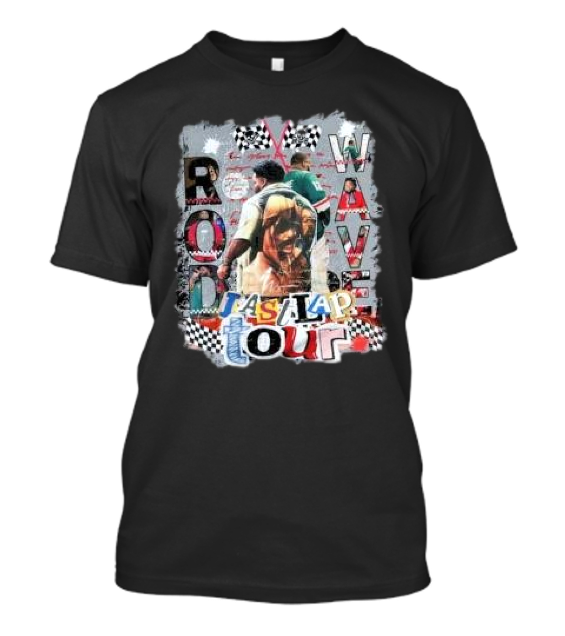 Rod Wave Heart On Ice The Last Lap Tour Checkerboard T-Shirt