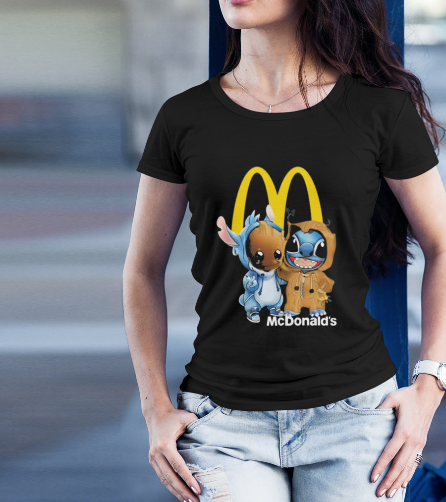 Groot Stitch McDonald’s Crossover T-Shirt