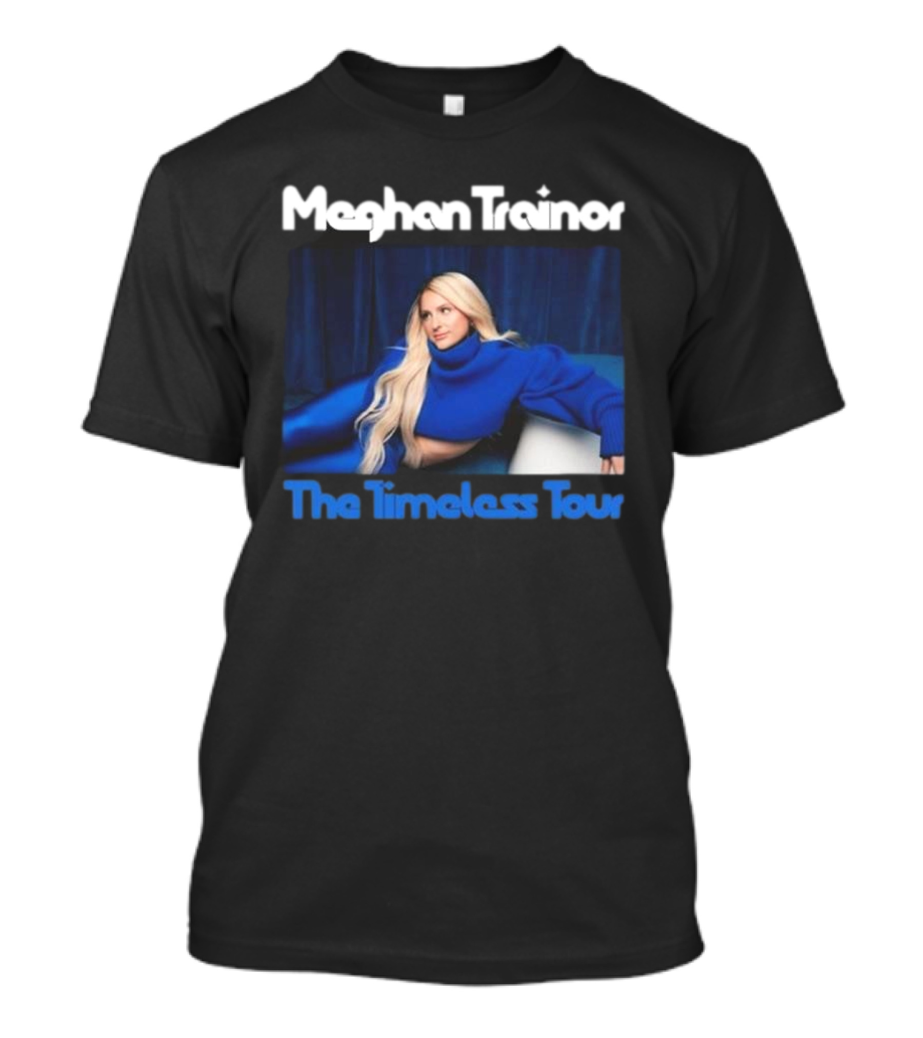 Meghan Trainor The Timeless Tour Blue Lounge Pose T-Shirt