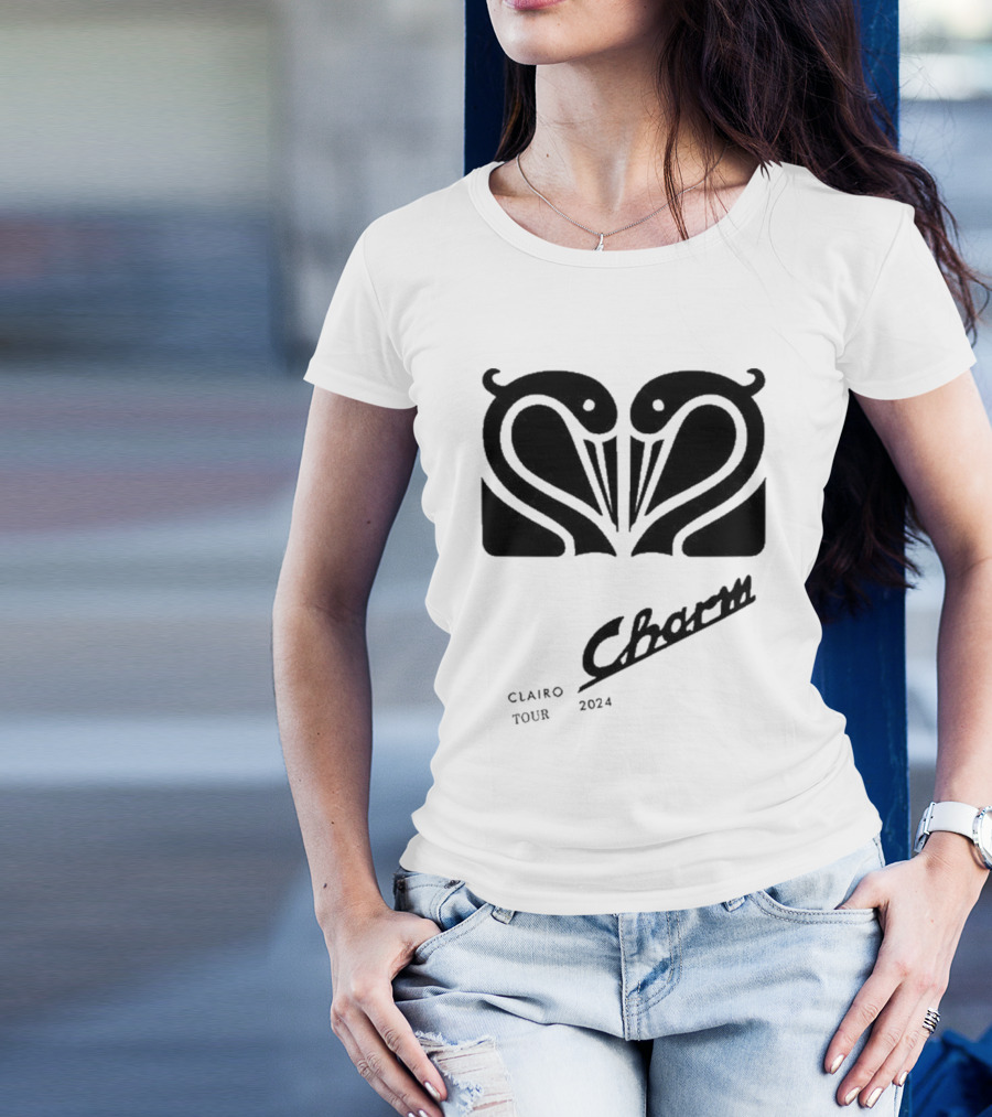 Clairo Charm 2024 Tour Swan T-Shirt