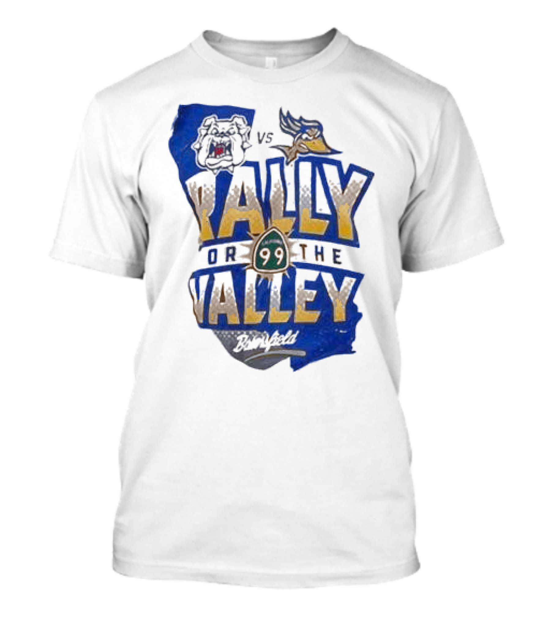 Rally For The Valley Georgia Bulldogs Vs Los Angeles Chargers Bakersfield T-Shirt