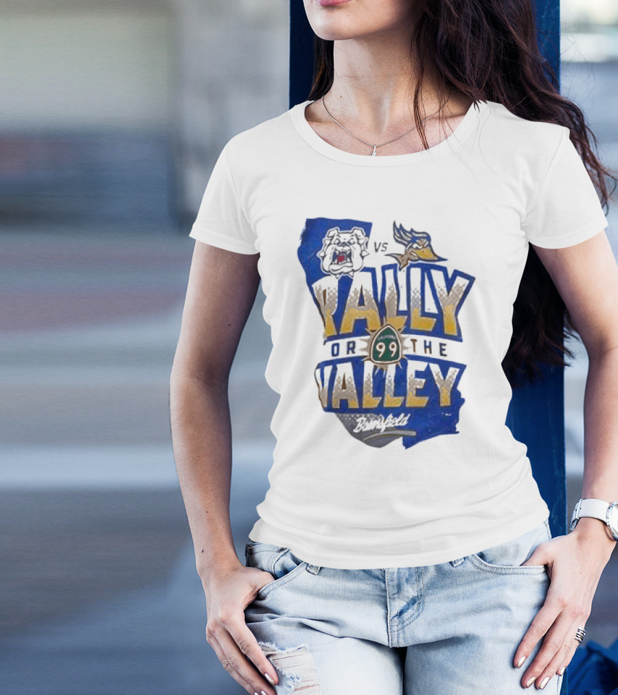 Rally For The Valley Georgia Bulldogs Vs Los Angeles Chargers Bakersfield T-Shirt